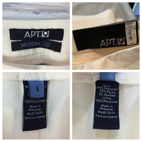 Apt. 9 Modern Fit Dress Pants, Size 6 - Picture 9 of 9